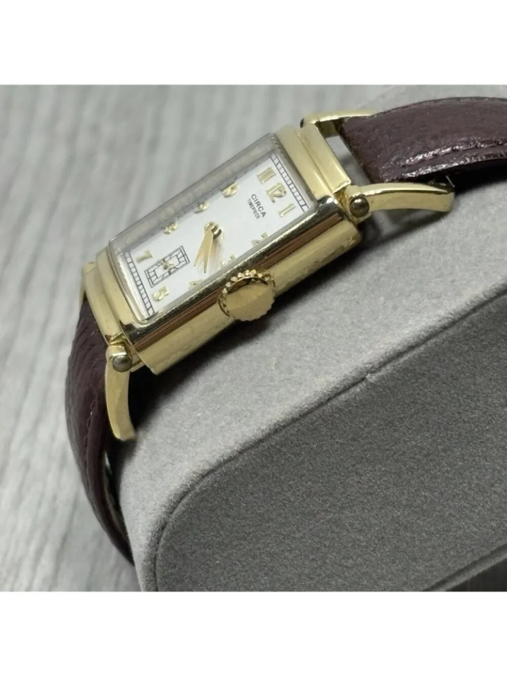 Circa CT106T Vintage 23K Gold Plated Quartz Wrist Watch - Needs Battery